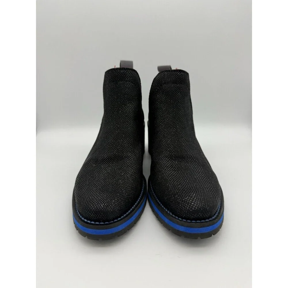 Chanii B Zippette Ankle Boots Womens 36 (5.5 US) Sparkle Floral Suede Whimsigoth